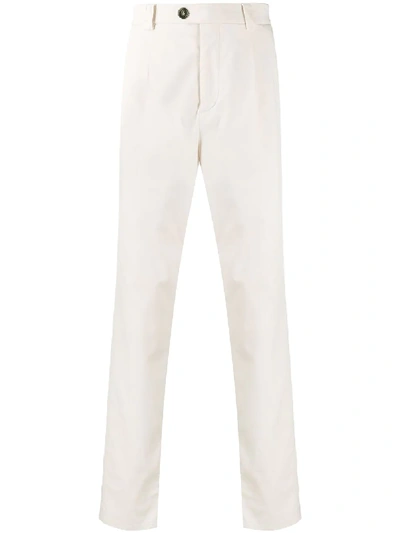 Brunello Cucinelli Straight-leg Trousers In Neutrals