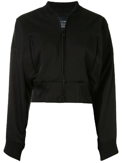 Yohji Yamamoto Popper Bomber Jacket In Black