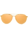 LINDA FARROW GOLD-TONE AVIATOR SUNGLASSES,LFL624C1SUN