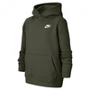 Nike Kids'  Boys' Sportswear Small Logo Club Hoodie In Grey
