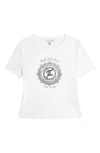 Topshop Horoscope Graphic Crop Tee In Gemini