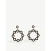 SORU BAROQUE 18CT YELLOW-GOLD, STERLING SILVER AND PEARL HOOP EARRINGS,133-3006644-PRLHOOPER