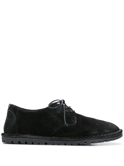 Marsèll Sancrispa Alta Suede Lace-up Shoes In Black