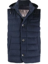 HERNO PADDED HOODED GILET JACKET