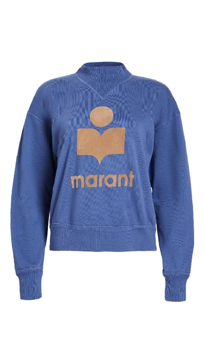 Isabel Marant Étoile Women's Moby Logo Sweatshirt In Blue
