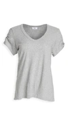 WILT SHRUNKEN RUCHED SLEEVE TEE