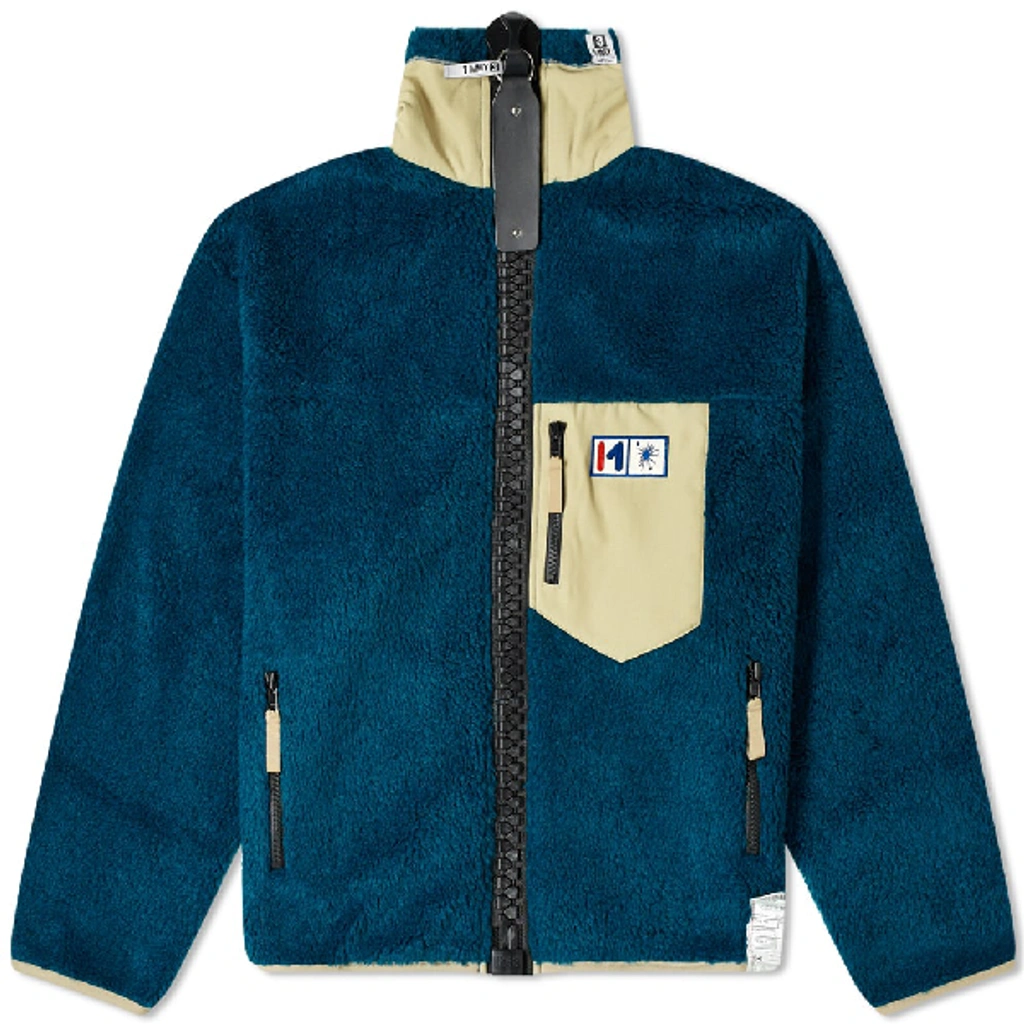 Miharayasuhiro Maison Mihara Yasuhiro Enlarged Zip Fleece Jacket