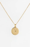 KATE SPADE ONE IN A MILLION INITIAL PENDANT NECKLACE,WBRU7618