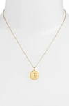 Kate Spade One In A Million Initial Pendant Necklace In R- Gold