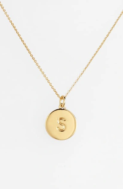 Kate Spade One In A Million Initial Pendant Necklace In S- Gold