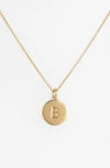 Kate Spade One In A Million Initial Pendant Necklace In B- Gold