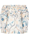 CHLOÉ FLORAL OFF-THE-SHOULDER BLOUSE