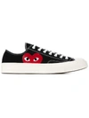 Comme Des Garçons Play Comme Des Garcons Play Black Converse Edition Half Heart Chuck 70 Low Sneakers In Black