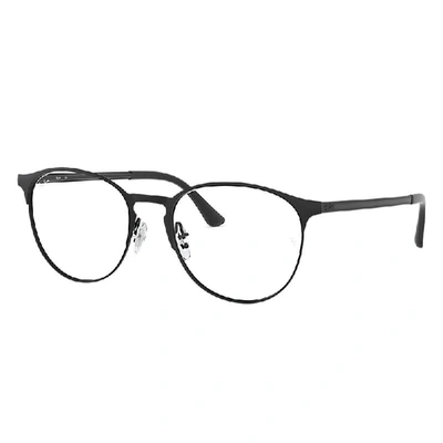 Ray Ban Rb6375 Optics Eyeglasses Black Frame Clear Lenses 55-18
