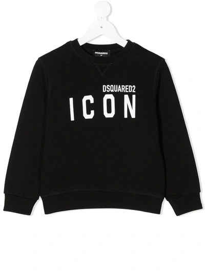 Dsquared2 Kids' Logo Sweatshirt In Black