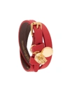 ALEXANDER MCQUEEN DOUBLE WRAP LEATHER BRACELET