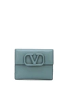 VALENTINO GARAVANI CALF LEATHER VLOGO DETAIL WALLET