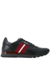 BALLY ASTEL STRIPED BAND SNEAKERS