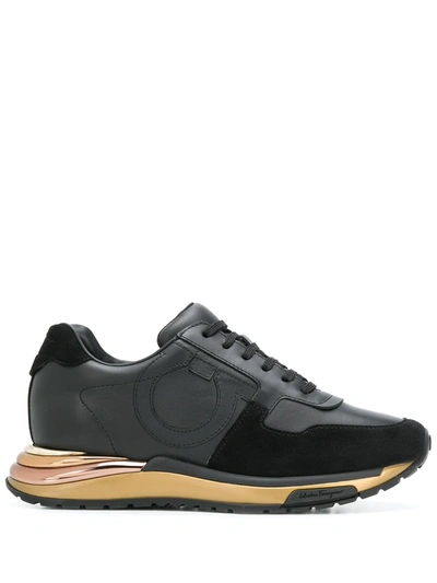 Ferragamo Brooklyn Sneakers In Black