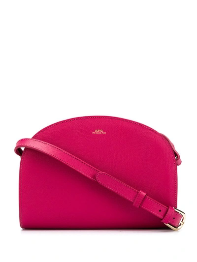 Apc Demi-lune Crossbody Bag In Rosso