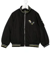 GIVENCHY FLORAL EMBROIDERED ZIPPED BOMBER JACKET