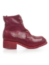 GUIDI FRONT ZIP BOOTS SOLE LEATHER,PL1.SOFT.HORSE087 1006T RED