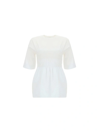 Ganni Shirt In Bright White