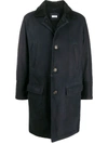 BRUNELLO CUCINELLI SINGLE-BREASTED FITTED COAT