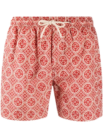 Peninsula Swimwear Badeshorts Mit Ethno-print In Red