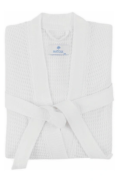 Matouk Kiran Dressing Gown In White