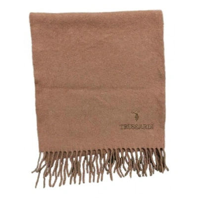 Pre-owned Trussardi Wool Scarf In Brown