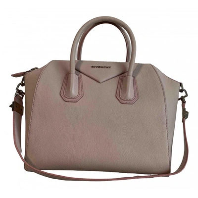 Pre-owned Givenchy Antigona Pink Leather Handbag