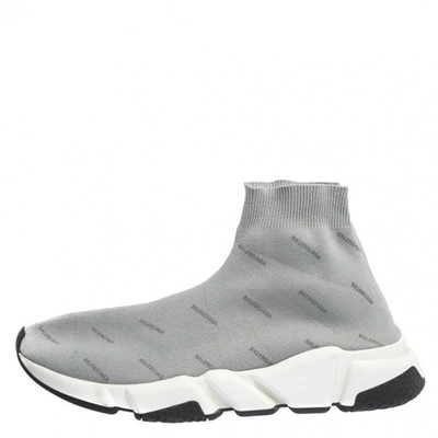 Pre-owned Balenciaga Speed Grey Trainers