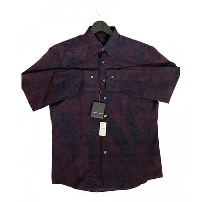 Pre-owned Ermenegildo Zegna Shirt In Purple