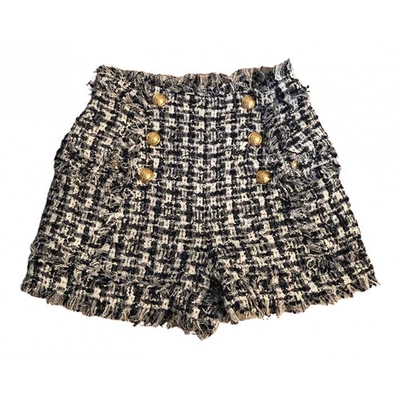 Pre-owned Balmain Multicolour Tweed Shorts