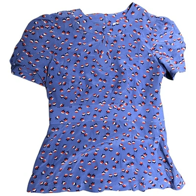 Pre-owned Paul & Joe Sister Silk Blouse In Blue