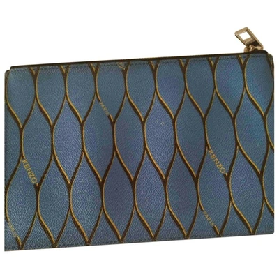 Pre-owned Kenzo Blue Clutch Bag