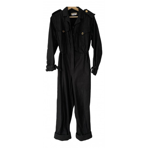 Pre-Owned Burberry Black Cotton Jumpsuit | ModeSens