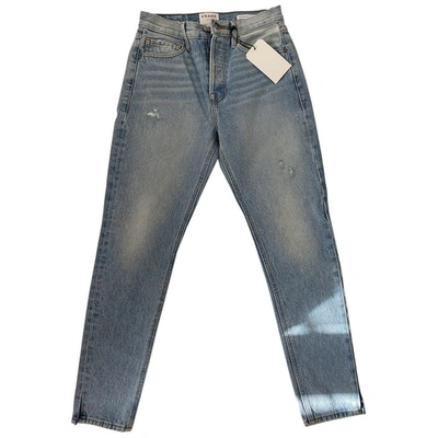 Pre-owned Frame Blue Cotton Jeans