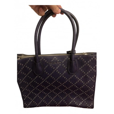 Pre-owned Michael Kors Purple Leather Handbag