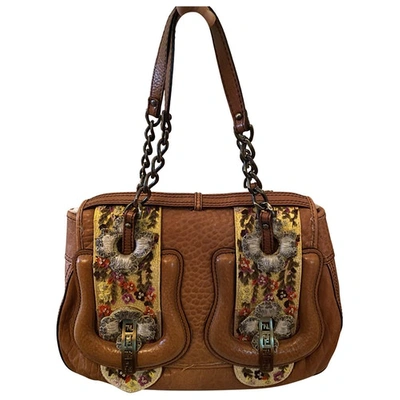 Pre-owned Fendi Bag Leather Handbag In Brown