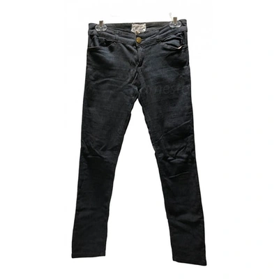 Pre-owned Current Elliott Grey Cotton Jeans