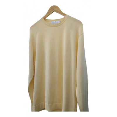 Pre-owned Ferragamo Yellow Cotton Knitwear & Sweatshirts