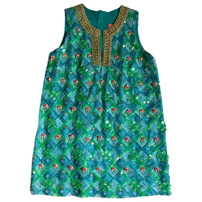 Pre-owned Manoush Green Glitter Dress