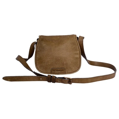 Pre-owned Jil Sander Khaki Leather Handbag