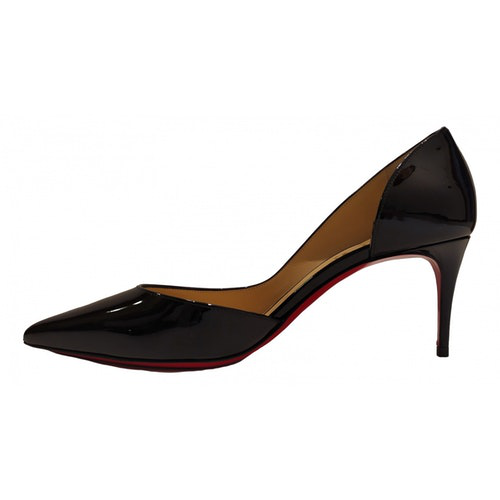 PreOwned Christian Louboutin Iriza Black Patent Leather Heels ModeSens