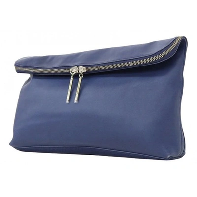 Pre-owned 3.1 Phillip Lim / フィリップ リム Navy Leather Clutch Bag