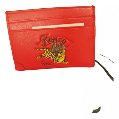Pre-owned Kenzo Red Leather Small Bag, Wallet & Cases