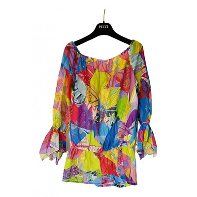 Pre-owned Emilio Pucci Silk Blouse In Multicolour