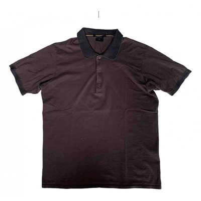 Pre-owned Gucci Brown Cotton Polo Shirts